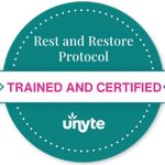Unyte Rest and Restore Protocol Trained and Certified Badge